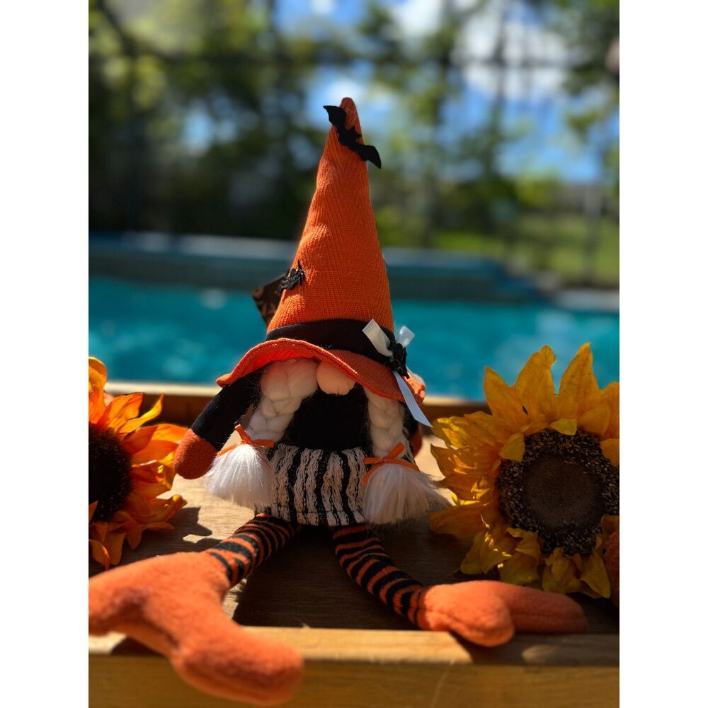 NEW Halloween Witch Gnome Plush 17.7" Mini Gnome & Friends